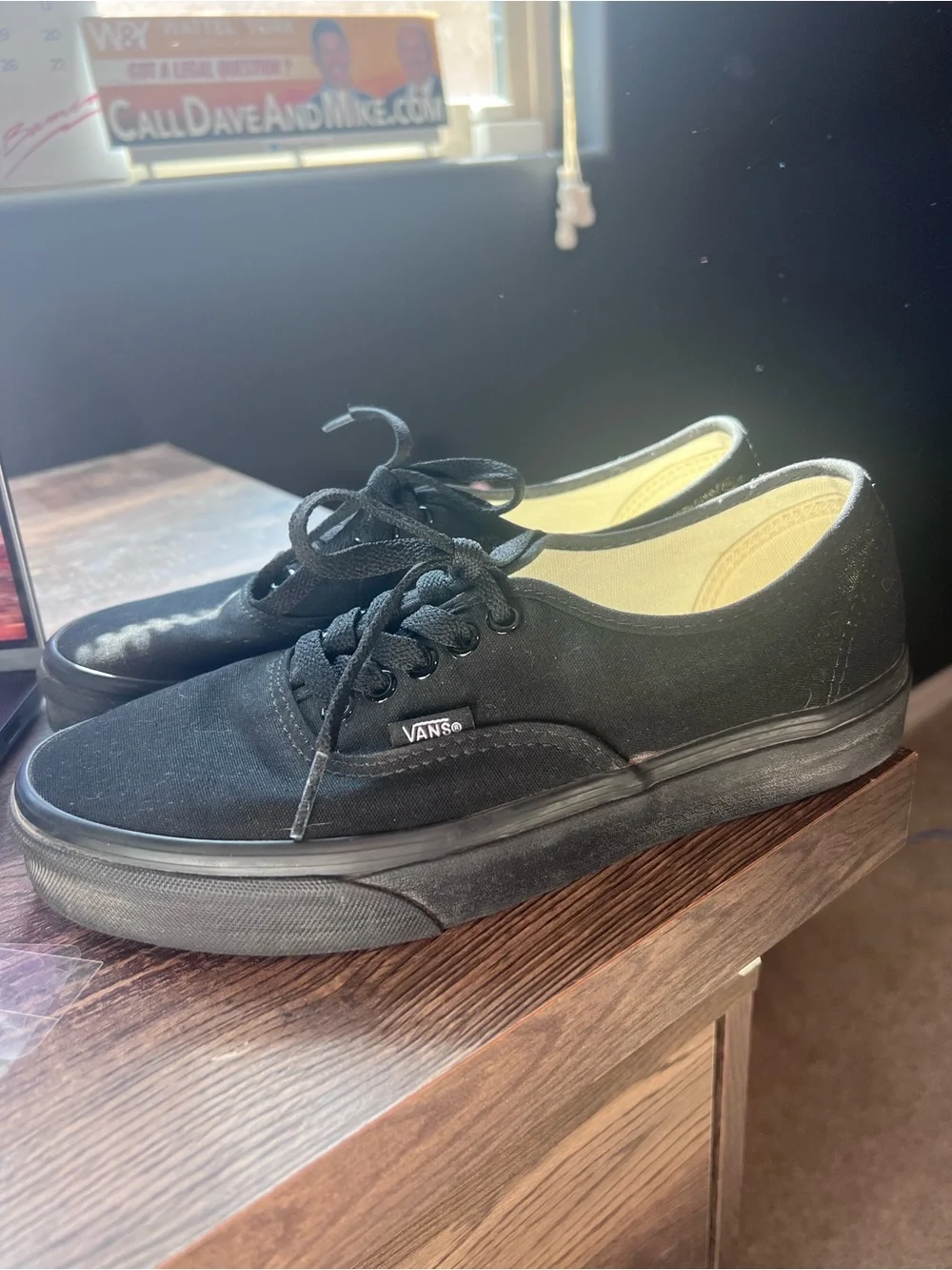 Blackout Lace-Up Vans